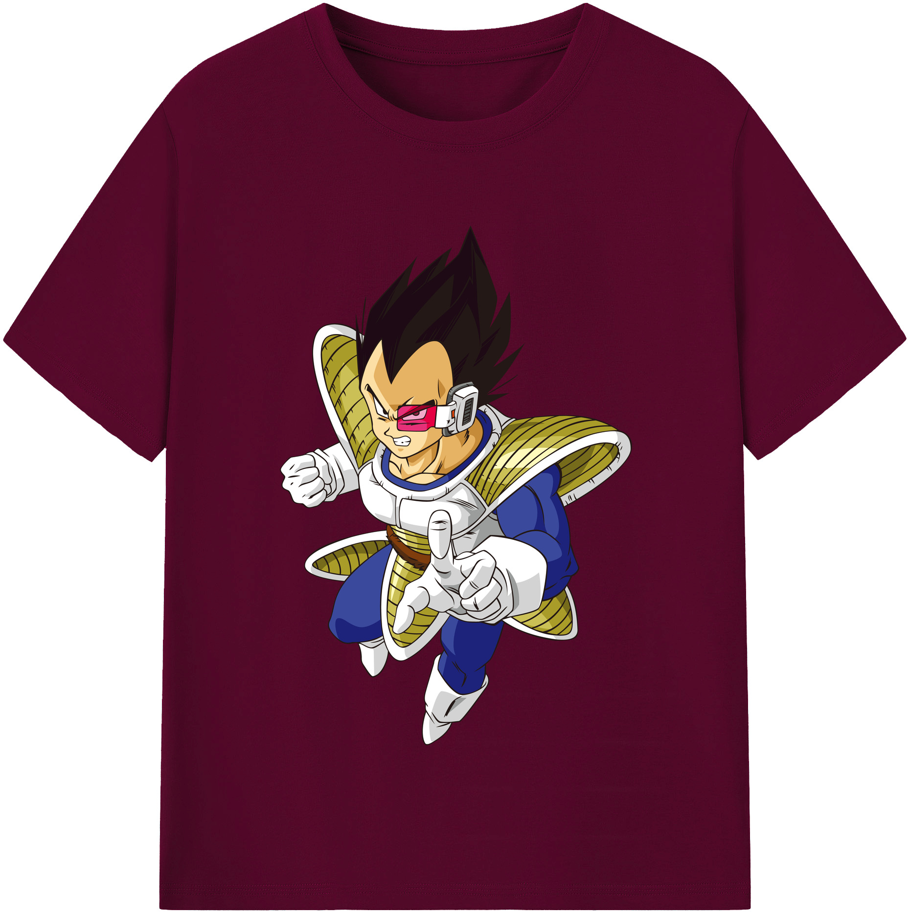 （画像用） ドラゴンボール ベジータ四世（Bejīta Yonsei）DRAGON BALL Vegeta IV レディースカジュアルプリントTシャツ（綿100％）